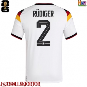 Tyskland Antonio Rudiger #2 Hemmatröja VM 2026 Kortärmad